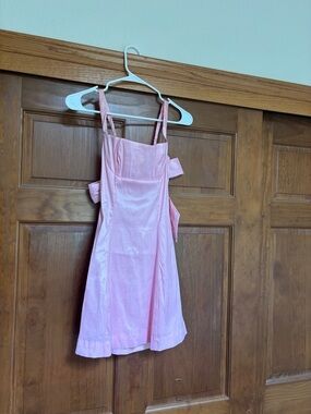 Windsor Light Pink Strappy Mini Dress with Side Bows